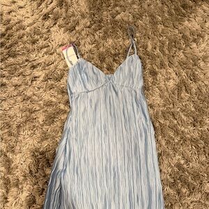 Blue Striped Dress